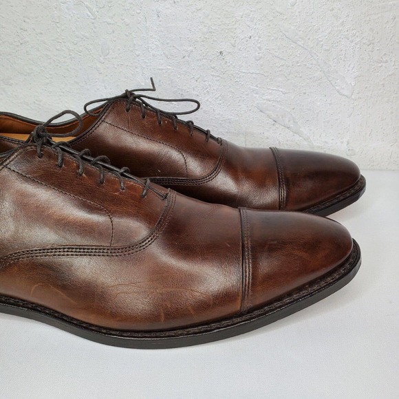 Allen Edmonds Park Avenue Cap Toe Oxfords Size 14 2A Brown Leather Dress Shoes main image 8